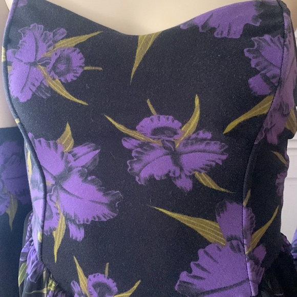 Vintage 80’s Betsey Johnson  punk label dress with matching longe gloves - Picture 2 of 7